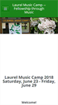 Mobile Screenshot of laurelmusiccamp.com